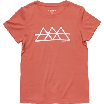 Dámské triko Devold Classic "Triple" Tee Wmn Velikost: M / Barva: červená/oranžová