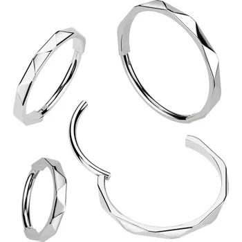 Piercing Šperky4U Segment kruh - helix / cartilage / tragus / septum piercing TITAN, 0,8 x 10 mm - TIT1335-0810