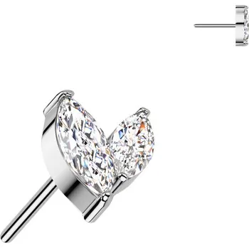 Piercing Šperky4U Ozdobná část k PUSH IN piercingu TITAN - TIT1524-C