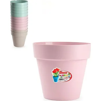 Květináč obal na květináč d14x15 pastel DECORATIVE UH