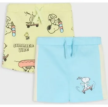 Chlapecké oblečení Sinsay - Sada 2&nbsp;kraťas Peanuts - modrá - 908DY-56X - 908DY-56X-104