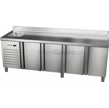 Asber ETP-7-225-40 HC S GI agregát vlevo + dřez