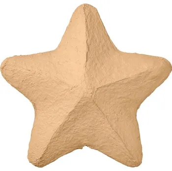 Vánoční ozdoba Vánoční bavlněná hvězda/špice Broste TOPPER P. 22cm hnědá