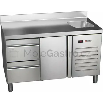 Asber Stůl chladící ETP-7-135-12 HC S + dřez