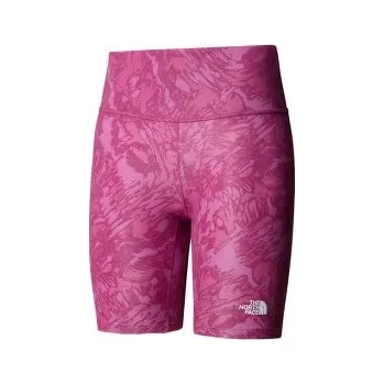 Dámské kraťasy The North Face FLEX 8IN TIGHT AOP 85N CYBER BERRY WATERFALL PRINT růžová XL/REGULAR