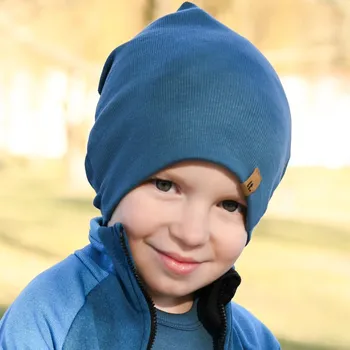 Čepice letní modrá čepička z modalu