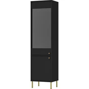 Komoda FALCO Vitrína Tomila 101/2 černý grafit