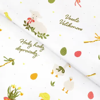 Bavlněné plátno - České Velikonoce 160 cm