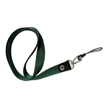 Šňůrka na mobilní telefon s karabinou, šířka 2 cm, barva tmavě zelená