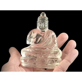 Přírodní kámen Buddha z křišťálu 197g (Nepál)