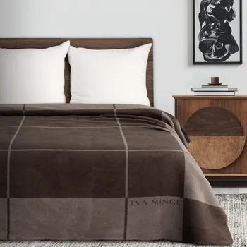 Přehoz na lůžko Deka Elegant 4 hnědá / tmavě béžová
