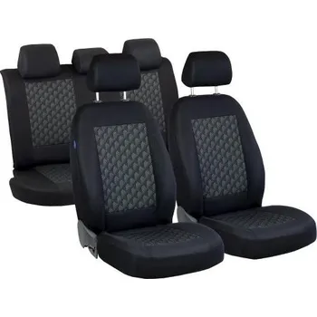 Potah sedadla UNIVERZÁLNÍ AUTOPOTAHY NA SEDAČKY - ŠEDÉ PYRAMIDY 3D - KOMPLET L KRUSZMAR II