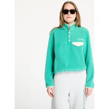 Pánská mikina Mikina Sporty & Rich Serif Logo Polar Sweatshirt UNISEX Spring Green/ Cream L