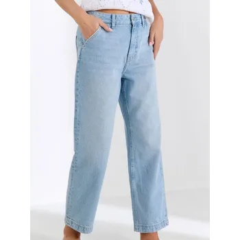 Sinsay - Džíny cropped straight - modrá - 783DB-50J - 783DB-50J-32