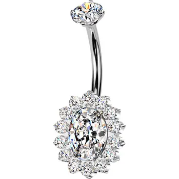 Piercing Šperky4U Piercing do pupíku - TITAN - TIT1534-C