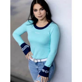 Dámské tričko Elastické dámské tričko VSB KIRA mentol a modrá, VELIKOST XXS/XS