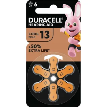 Článková baterie Baterie do sluchadla Duracell Naslouchátko 13