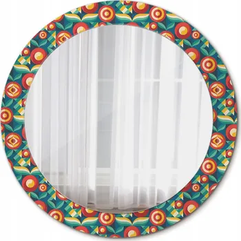 Zrcadlo Zrcadlo s rámem Geometrické ovoce a listy 70 cm