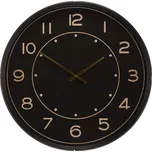 Hodiny nástěnné - černé, arabské číslice, kovové, 60 cm