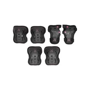 Kolečkové brusle Souprava chráničů NILS Extreme H320 černo-růžová - - Výběr variant -