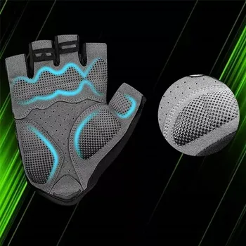 Tachometr Cyklistické gelové rukavice VBK06 (Cyklistické gelové rukavice bez prstů - polstrované, velikost L)