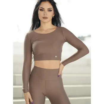 Croptop VSB NEWSKIN brown , VELIKOST XS