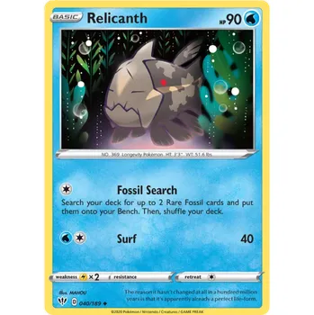 Karetní hra Pokémon TCG Relicanth 040/189