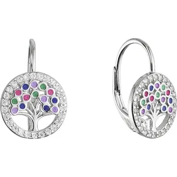 Náušnice Stříbrné náušnice strom života 11602.3 multi