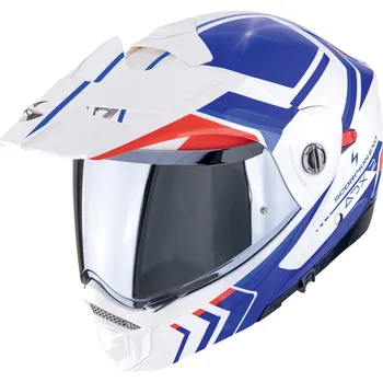 Helma na motorku SCORPION přilba ADX-2 Lewis white/blue/red - M