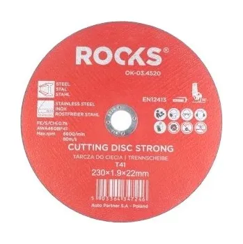 Řezný kotouč na kov Inox Strong 230x1,9x22,2 - T41 ROOKS