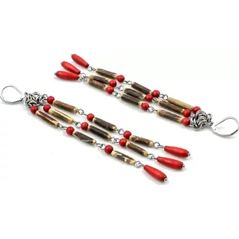 Náušnice Boho náušnice lehké dlouhé