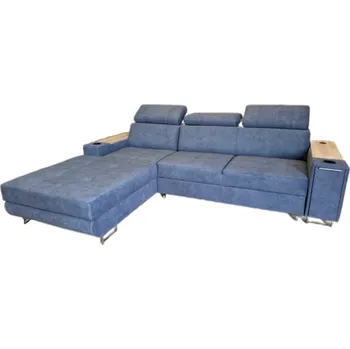 Sedací souprava Rozkládací rohová sedačka SERGIA L šedá