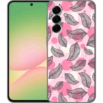 Pouzdro na mobilní telefon Gelový kryt mmCase na Samsung Galaxy A56 5G - kreslené padající listy