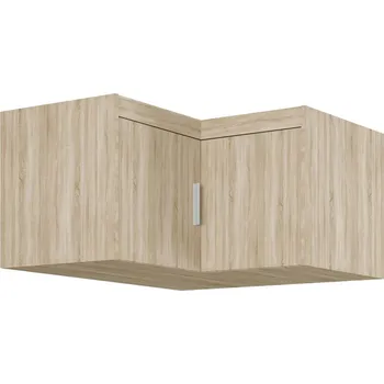 Šatní skříň FALCO Nástavec na rohovou skříň Enja 2D dub sonoma