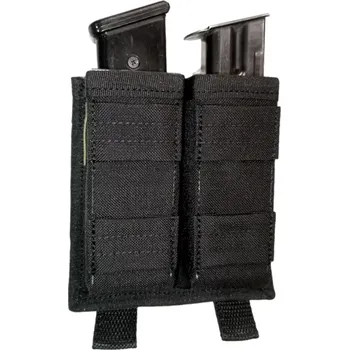 Samosvorná fast kydex dvoj sumka na pistolový zásobník - černá (sumka pro mp5, SA61, Glock, CZ75)
