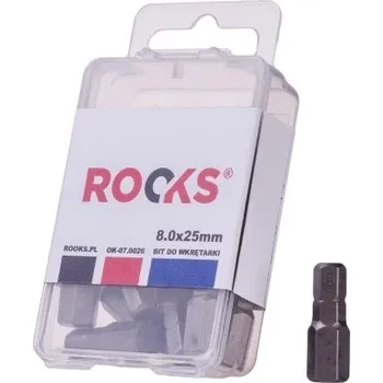 BIT DO VRTAČKY 1/4X 25 MM X HEX 8, RÁZOVÝ CVMO-S, SADA 10 KS OK070026 ROOKS