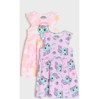Dívčí šaty Sinsay - Sada 2 šatů Gabby's Dollhouse - vícebarevná - 428DU-MLC - 428DU-MLC-98