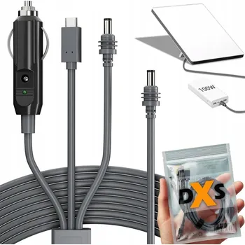 Zabezpečení domácnosti Napájecí kabel DXS 3 v 1 pro Starlink Mini 5 m 100 W USB-C, DC, CAR
