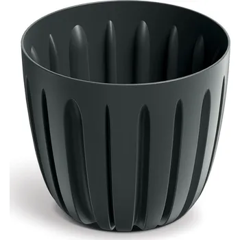 Květináč Plastový květináč WARIOS šedý, varianta 16,8 cm