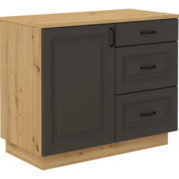 Komoda FALCO Komoda Flower 100 1D3S dub artisan/grafit