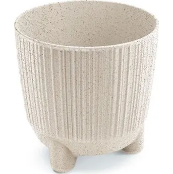 Květináč RYFOS N ECO WOOD ECO bílý matný, varianta 14,5 cm