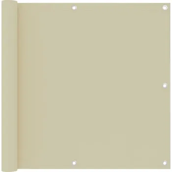 Stínicí technika zahrada-XL Balkónová zástěna krémová 90 x 500 cm oxfordská látka 134954