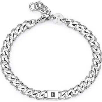 Náramek S'Agapõ Pánský ocelový náramek s písmenem D Monogram SMG14 + 2 měsíce na vrácení zboží
