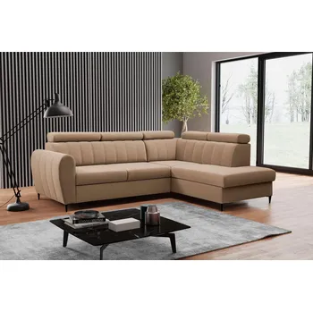 Sedací souprava FALCO Sedací souprava Faria pravá světle hnědá