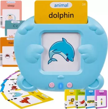 Hračka pro nejmenší Dětská výuka angličtiny Kruzzel RO21838 (Výuka angličtiny pro nejmenší děti - čtečka 112 karet, 224 slovíček, baterie 300 mAh)