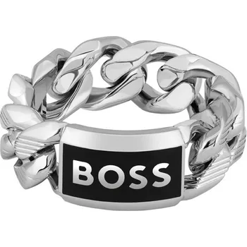 Prsten Hugo Boss Pánský ocelový prsten Kassy Emblem 1580681 64 mm + 2 měsíce na vrácení zboží