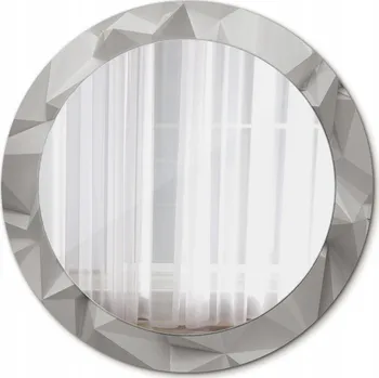 Zrcadlo Zrcadlo nástěnné Abstraktní bílé křišťál 70 cm
