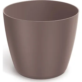 Květináč Plastový květináč REGULAS marsala, varianta 13,7 cm