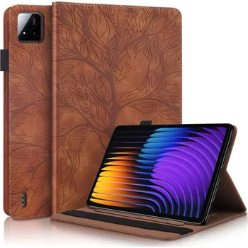 Pouzdro na tablet VSECHNONAMOBIL 103524 ART TREE Zaklápěcí pouzdro pro Xiaomi Pad 7 / Pad 7 Pro hnědé
