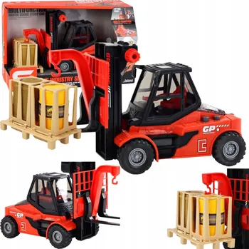 autíčko VYSOKOZDVIŽNÝ VOZÍK S PALETOU ZVUKY SVÍTÍ GUMOVÉ KOLA